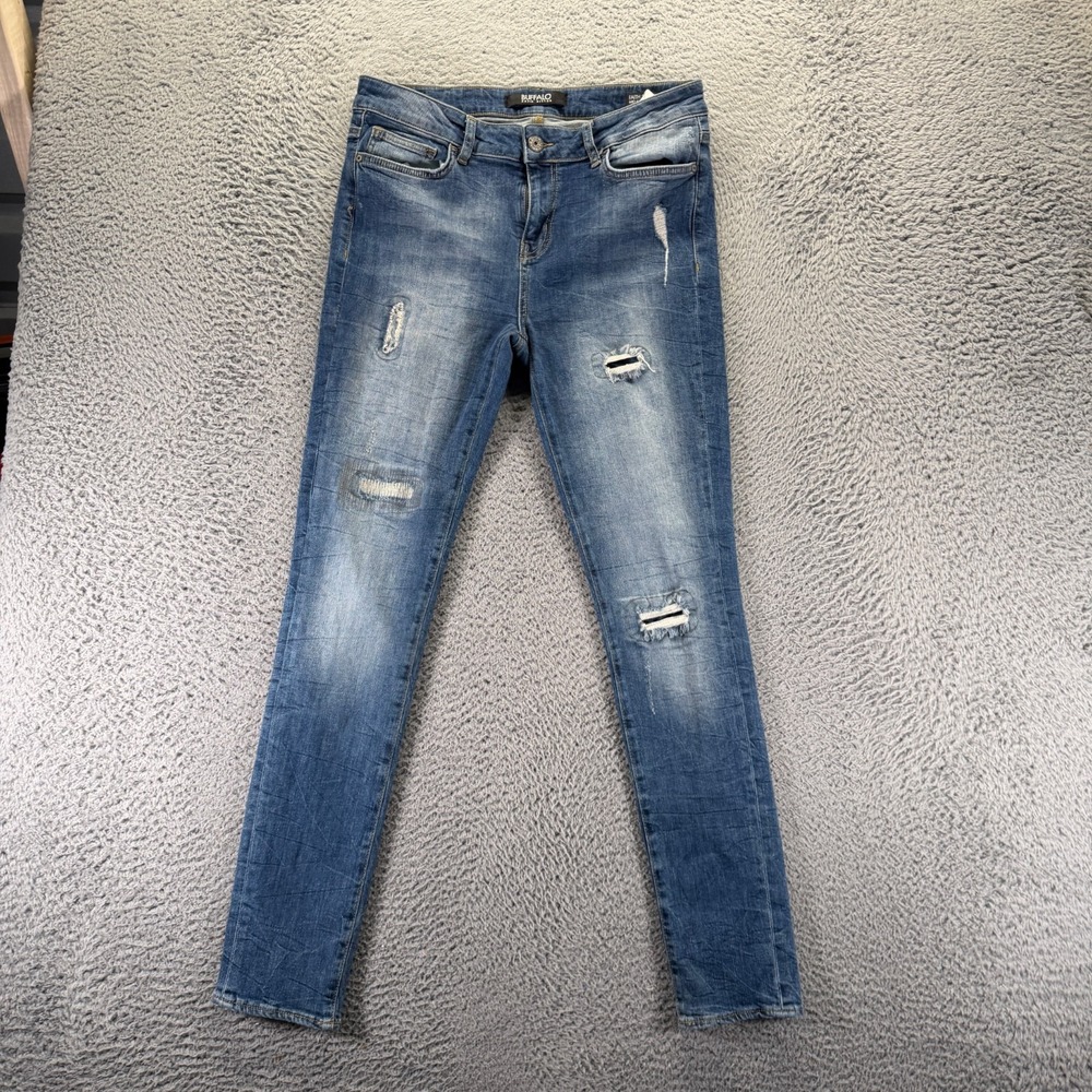 Buffalo David Bitton Faith Jeans Womens 30x31 Blue Cotton Denim Skinny Stretch